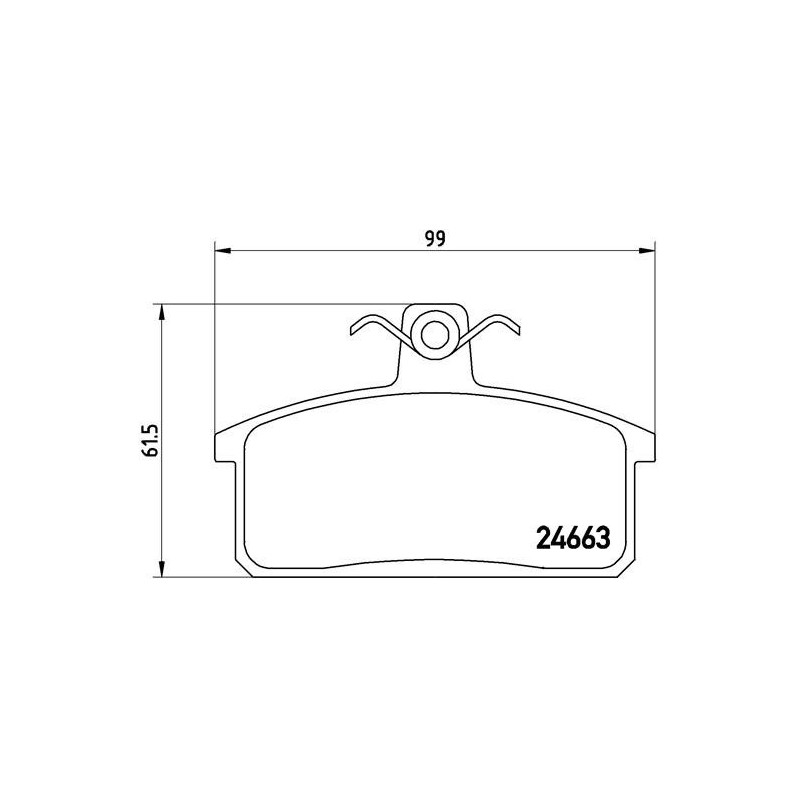BREMBO P 79 007 Pastillas de freno delantero para Massif Vitara PS10
