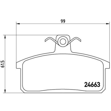 BREMBO P 79 007 Bremsbeläge Vorne für Massif Vitara PS10