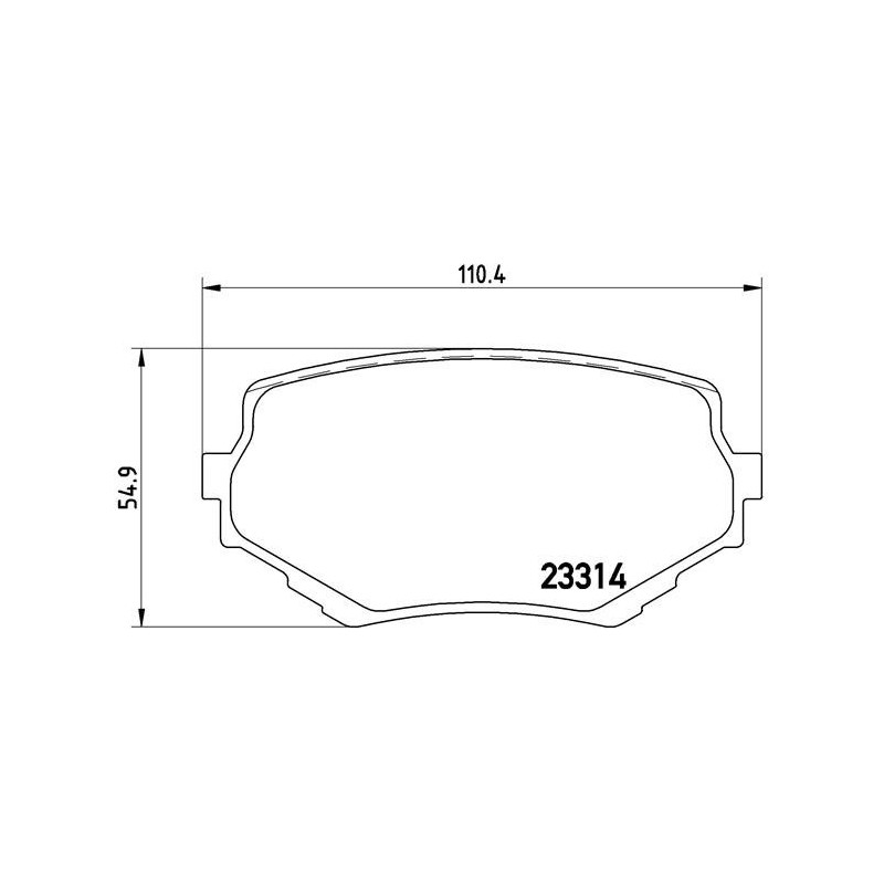 BREMBO P 79 009 Pastillas de freno delantero para Suzuki Vitara