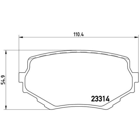 BREMBO P 79 009 Brake Pads Set Front for Suzuki Vitara