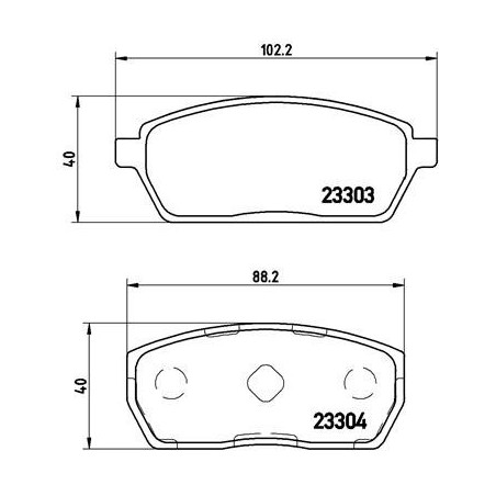 BREMBO P 79 017 Brzdové destičky přední pro Suzuki Super