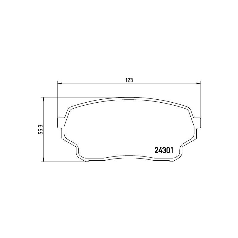 BREMBO P 79 019 Brzdové destičky přední pro