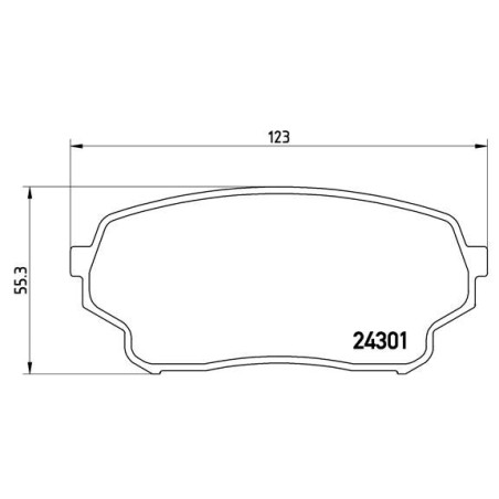 BREMBO P 79 019 Bremsbeläge Vorne für