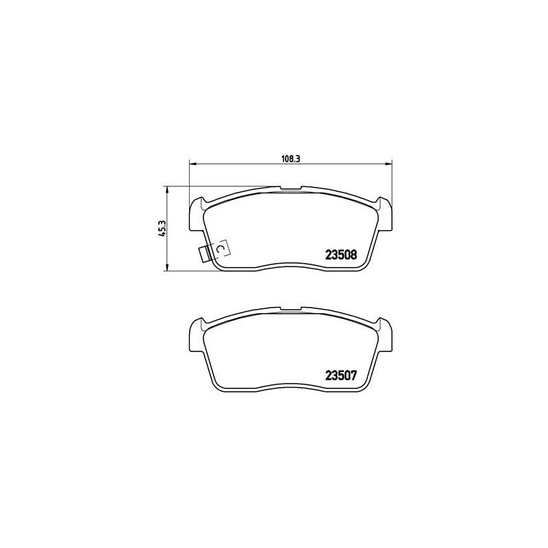BREMBO P 79 020 Pastiglie freno anteriore per Alto Pixo