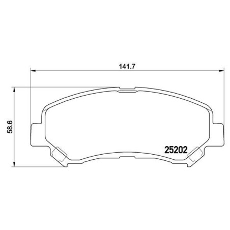 BREMBO P 79 028 Brake Pads Set Front for Qashqai X-Trail Rogue Kizashi Maxima Juke