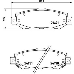 BREMBO P 83 038 Pastiglie freno posteriore per Supra SC Granvia Crown GS