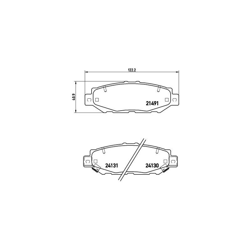 BREMBO P 83 038 Brzdové platničky zadné pre Supra SC Granvia Crown GS