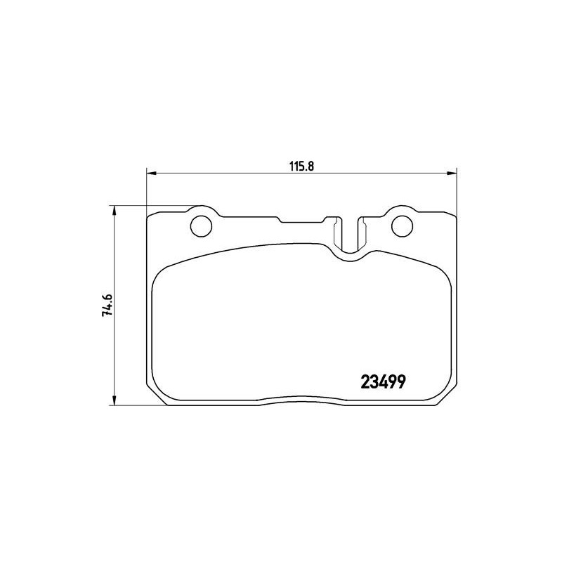 BREMBO P 83 039 Brake Pads Set Front for LS Century