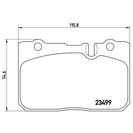 BREMBO P 83 039 Klocki hamulcowe przód dla LS Century
