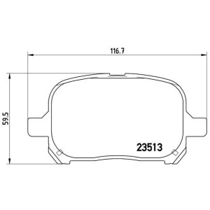 BREMBO P 83 040 Plaquettes de frein avant pour Camry Previa Harrier Solara ES Avalon RX