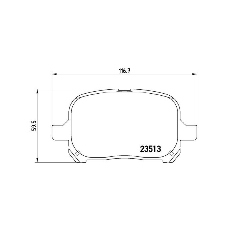 BREMBO P 83 040 Klocki hamulcowe przód dla Camry Previa Harrier Solara ES Avalon RX