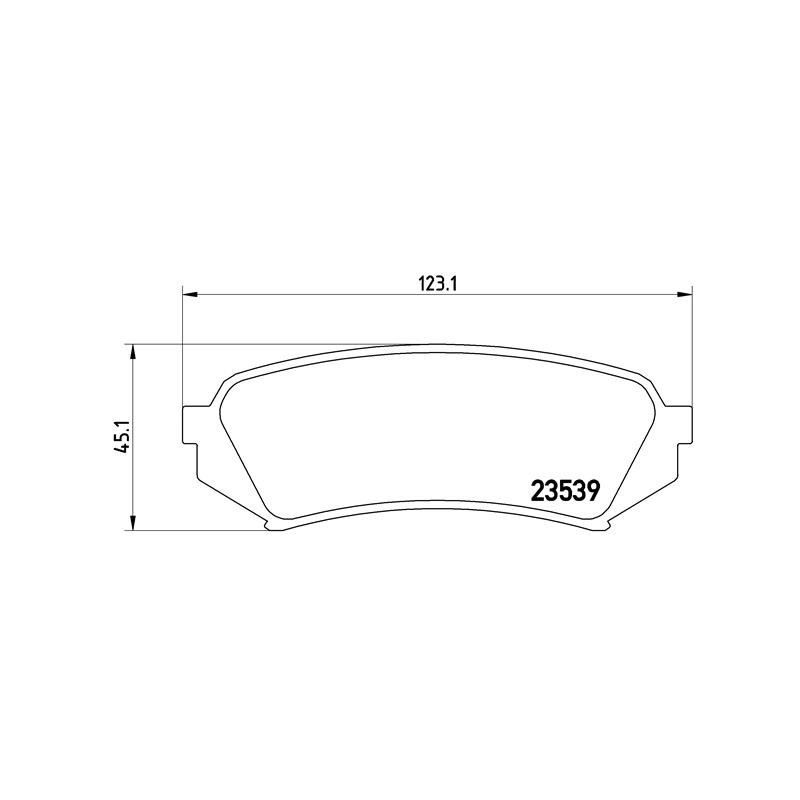 BREMBO P 83 049 Brzdové platničky zadné pre Land Cruiser LX