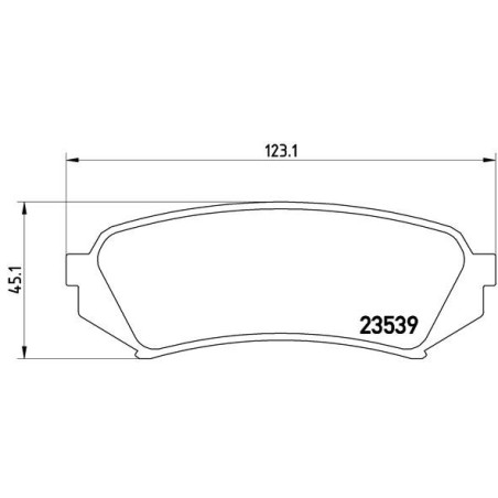 BREMBO P 83 049 Bremsbeläge Hinten für Land Cruiser LX