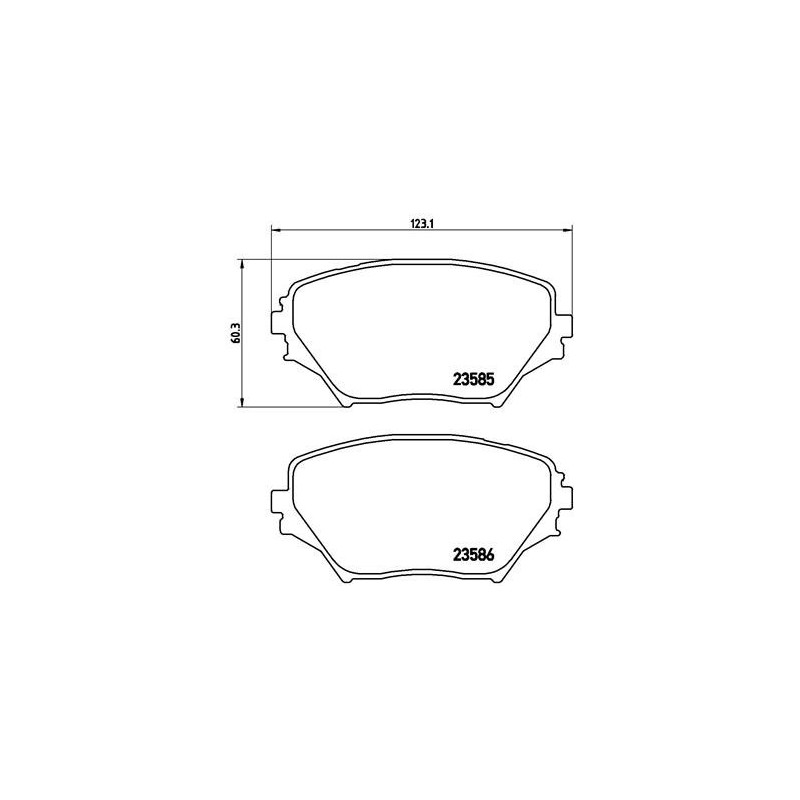 BREMBO P 83 055 Brake Pads Set Front for RAV 4 Explorer