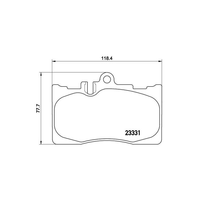 BREMBO P 83 058 Plaquettes de frein avant pour Lexus LS