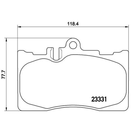BREMBO P 83 058 Klocki hamulcowe przód dla Lexus LS
