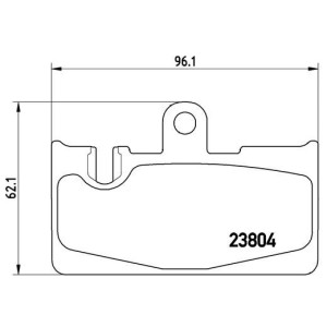 BREMBO P 83 059 Pastiglie freno posteriore per Lexus LS