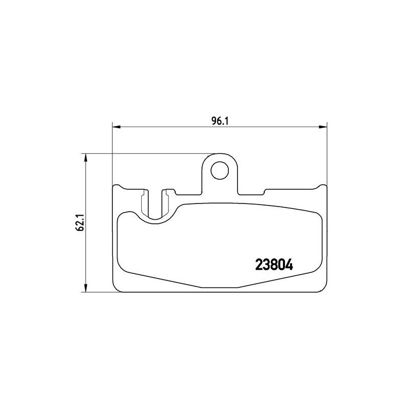BREMBO P 83 059 Plaquettes de frein arrière pour Lexus LS