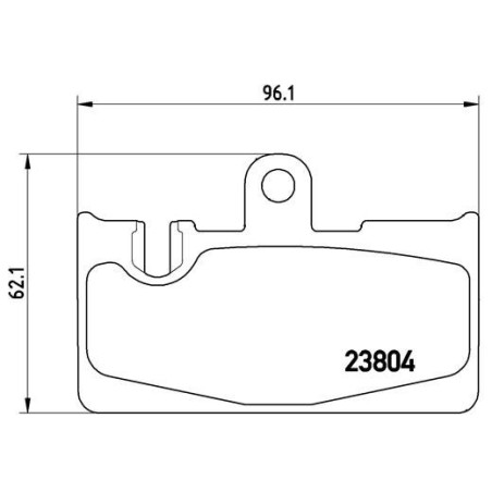 BREMBO P 83 059 Plaquettes de frein arrière pour Lexus LS