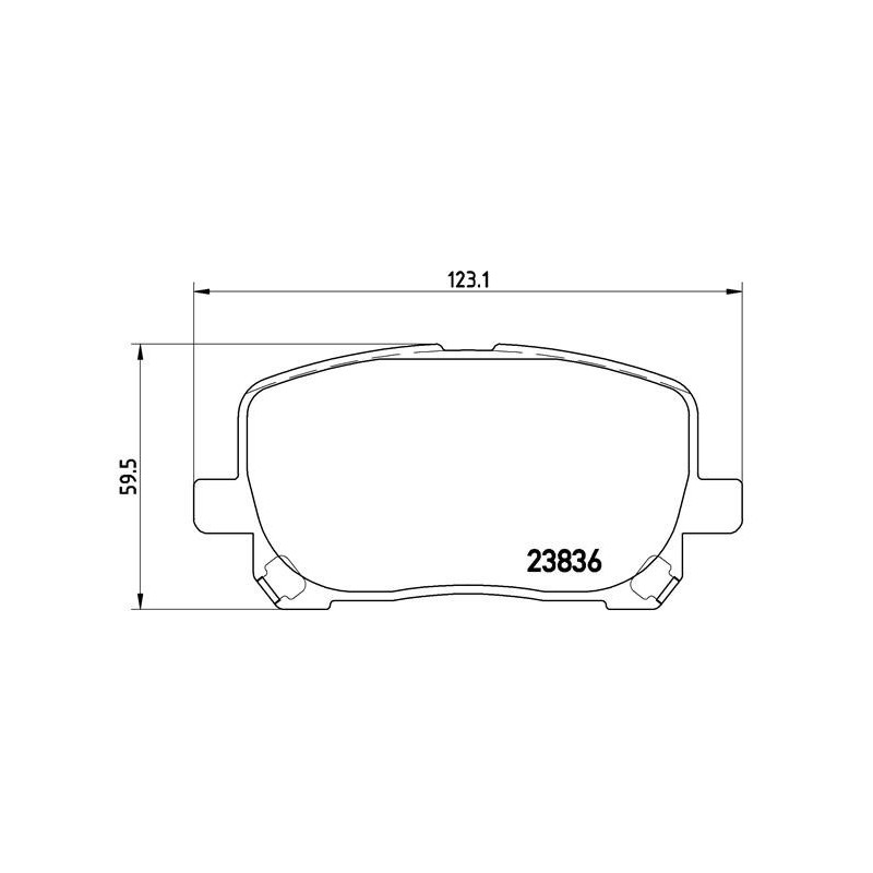 BREMBO P 83 061 Klocki hamulcowe przód dla Toyota Avensis Verso Matrix