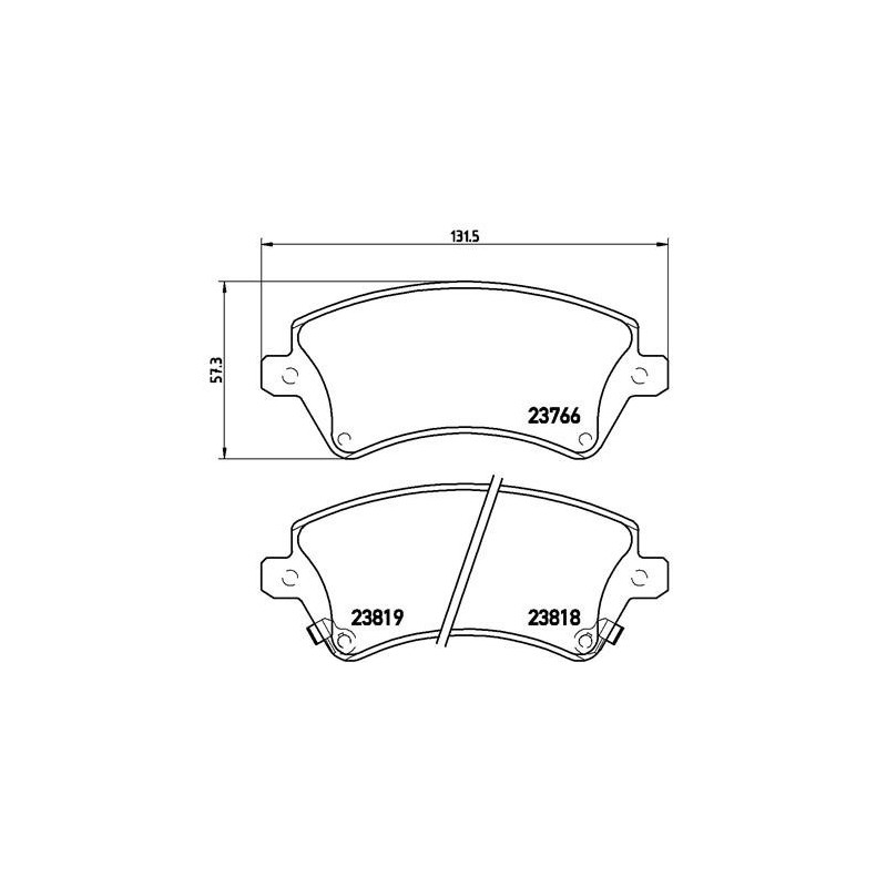 BREMBO P 83 064 Klocki hamulcowe przód dla Toyota Corolla