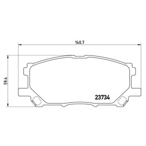 BREMBO P 83 067 Brzdové platničky predné pre RX Harrier
