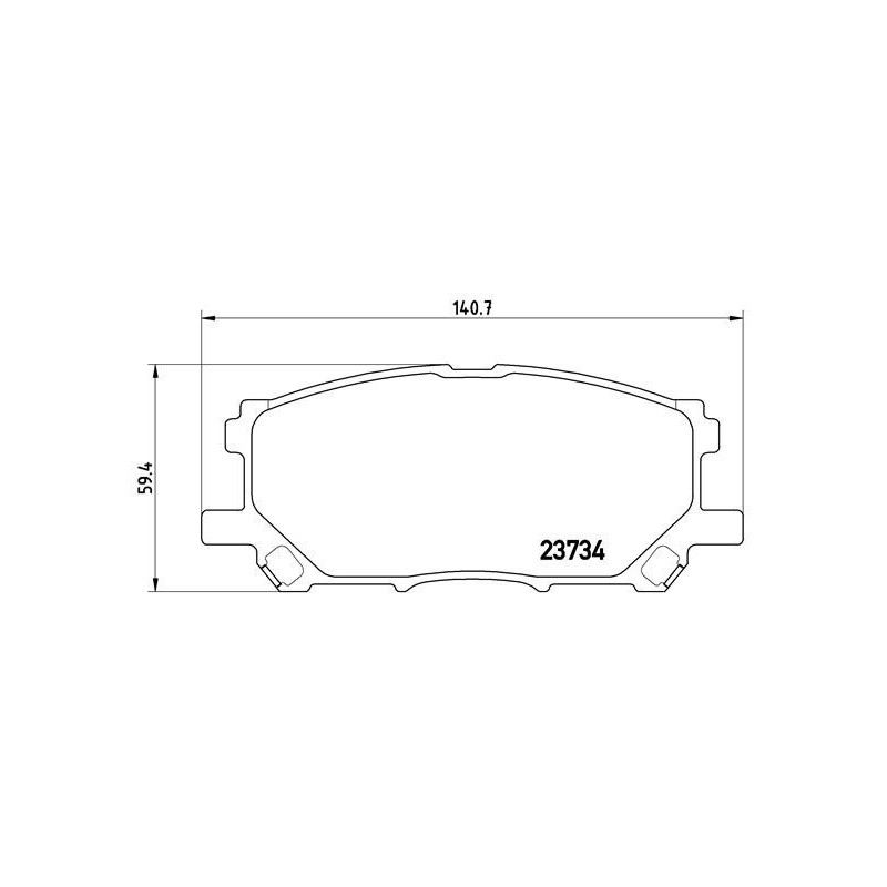 BREMBO P 83 067 Brake Pads Set Front for RX Harrier