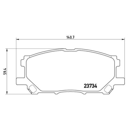 BREMBO P 83 067 Brake Pads Set Front for RX Harrier