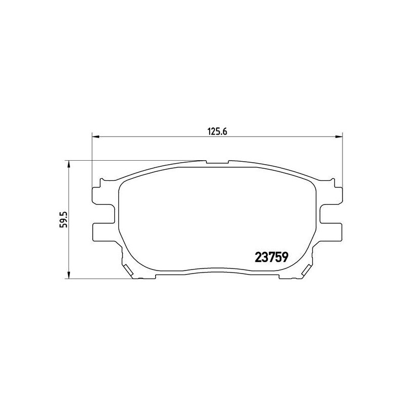 BREMBO P 83 070 Brake Pads Set Front for Toyota Previa
