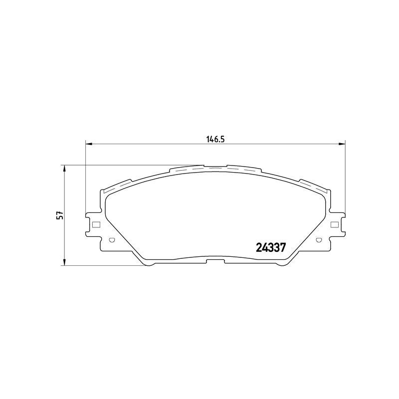 BREMBO P 83 071 Brake Pads Set Front for RAV 4 Auris Prius Plus Matrix Mirai