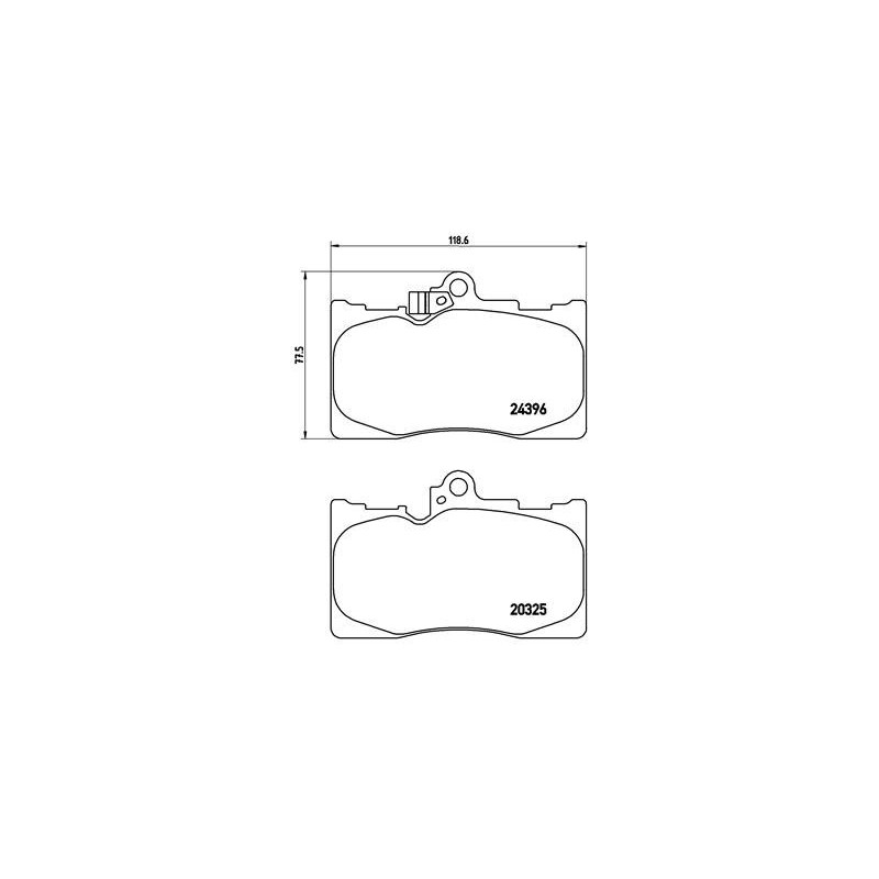 BREMBO P 83 072 Plaquettes de frein avant pour Lexus GS IS RC
