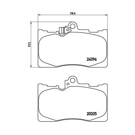BREMBO P 83 072 Pastiglie freno anteriore per Lexus GS IS RC