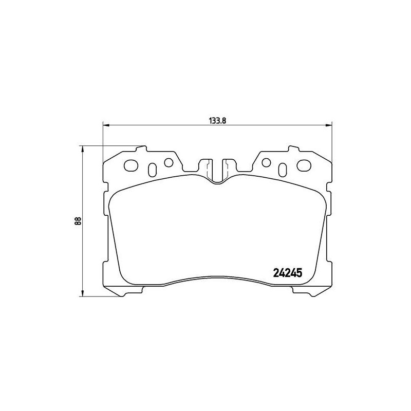 BREMBO P 83 075 Brake Pads Set Front for LS Mirai