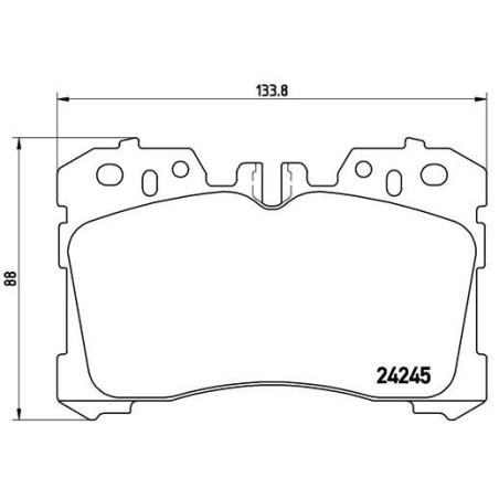 BREMBO P 83 075 Brake Pads Set Front for LS Mirai