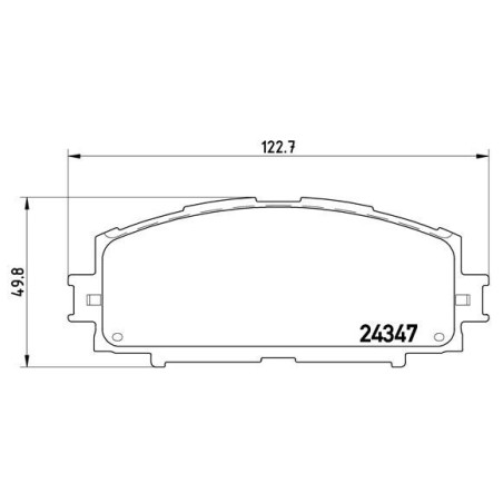 BREMBO P 83 086 Brake Pads Set Front for Yaris / Vios Charade Corolla