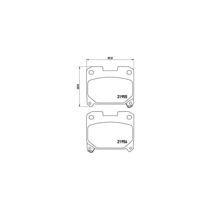 BREMBO P 83 091 Brake Pads Set Rear for Toyota Supra Celica