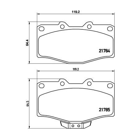 BREMBO P 83 095 Brake Pads Set Front for Toyota Hilux