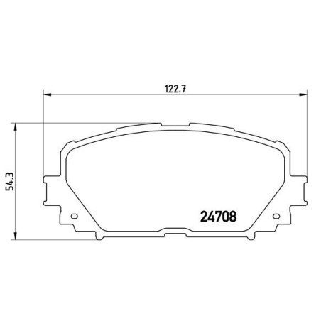 BREMBO P 83 101 Brzdové platničky predné pre Yaris / Vios Verso S Vios Charade Corolla