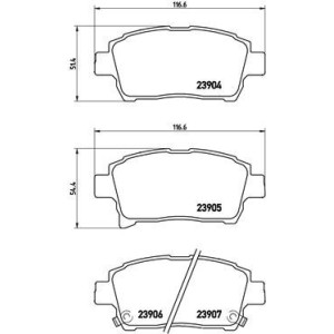 BREMBO P 83 103 Klocki hamulcowe przód dla Corolla bB MR Prius