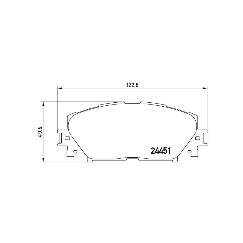 BREMBO P 83 106 Brake Pads Set Front for Prius PHV C Plus Corolla CT