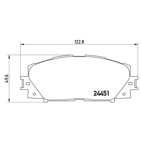 BREMBO P 83 106 Brzdové destičky přední pro Prius PHV C Plus Corolla CT