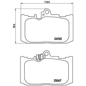 BREMBO P 83 131 Pastiglie freno anteriore per Lexus GS RC