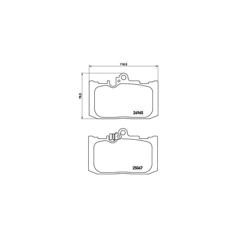 BREMBO P 83 131 Brake Pads Set Front for Lexus GS RC