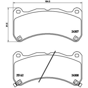BREMBO P 83 146 Pastillas de freno delantero para Lexus IS