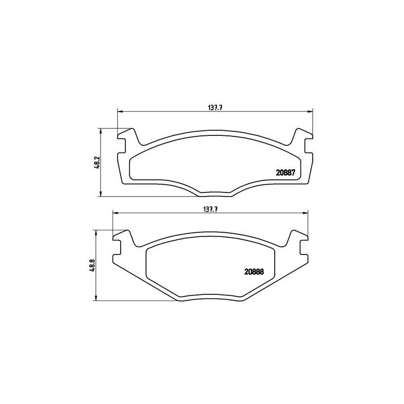 BREMBO P 85 005 Brake Pads Set Front for Golf Passat Jetta Cordoba Ibiza Scirocco Santana Polo