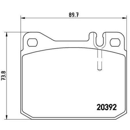 BREMBO P 85 007 Bremsbeläge Vorne für VW LT