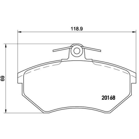 BREMBO P 85 011 Plaquettes de frein avant pour Golf Passat Caddy Vento Toledo Cordoba Inca A4