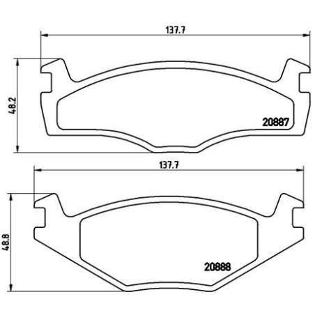 BREMBO P 85 012 Brake Pads Set Front for Golf Passat Jetta Scirocco Toledo Santana Vento Cordoba
