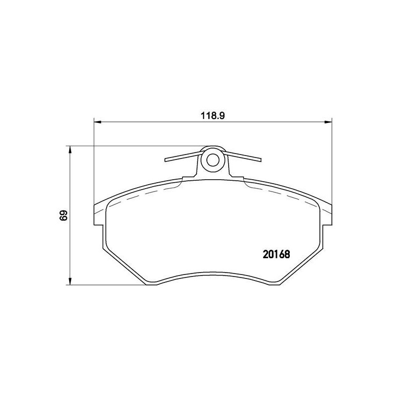 BREMBO P 85 015 Brake Pads Set Front for Passat Golf Toledo Vento Corrado Scirocco Cordoba Ibiza