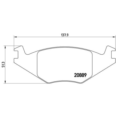 BREMBO P 85 019 Brake Pads Set Front for Polo Golf Jetta Ibiza Cordoba Passat